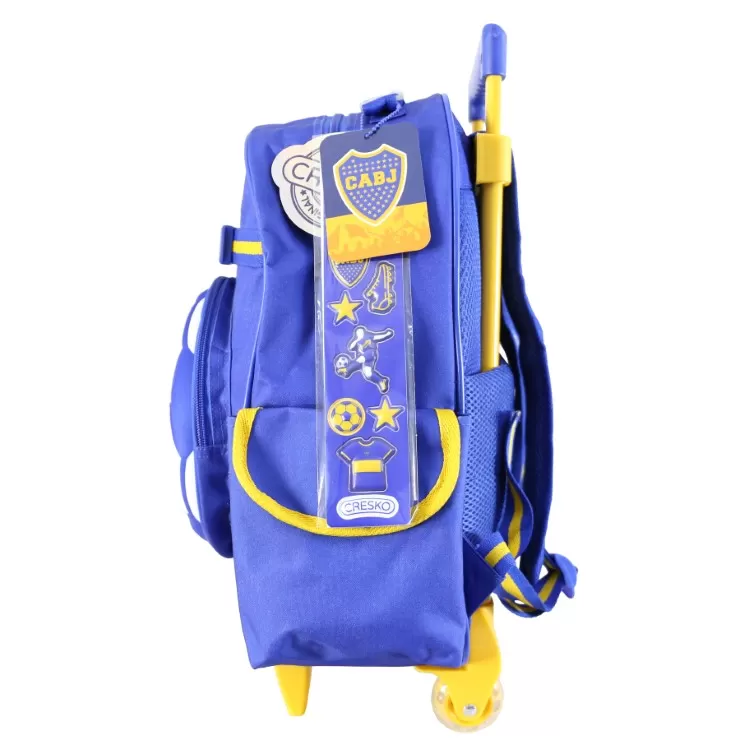 Mochila Escolar Cresko 2026 Boca Juniors 16" con Carro Art.BO299